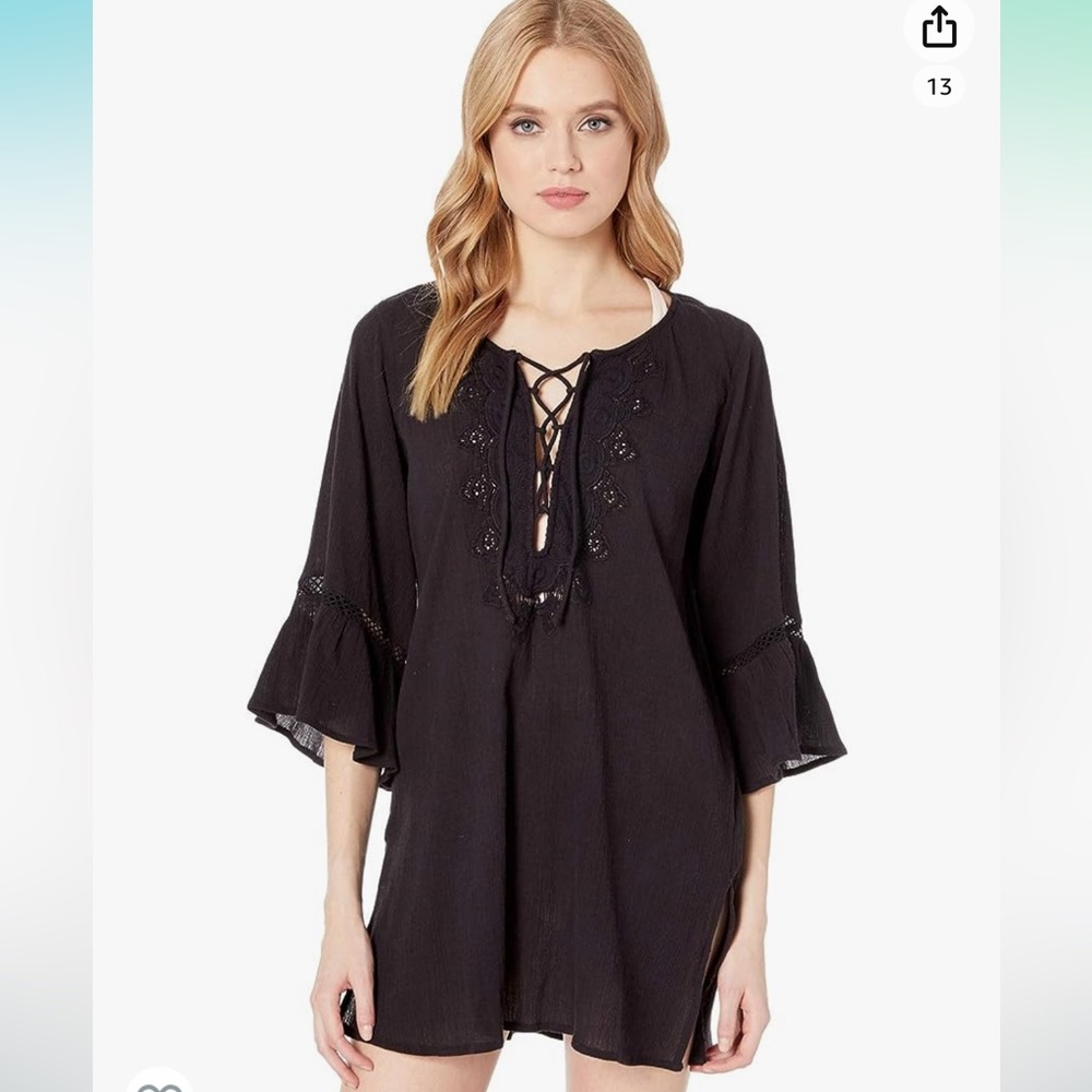O’Neill Saltwater Crochet V-neck Dress / Swim Cover up - NWT